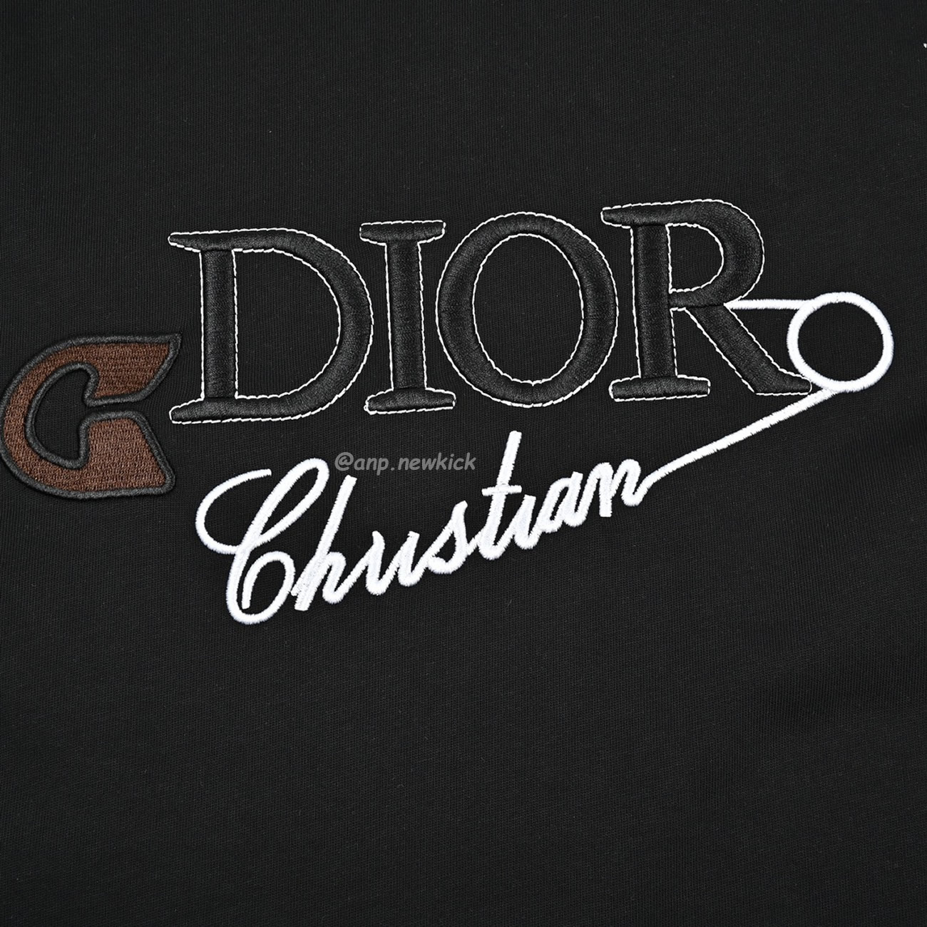 Dior 24ss Pin Logo Contrasting Embroidered Short Sleeved T Shirt (9) - www.newkick.vip